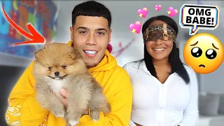 SURPRISING MY GIRLFRIEND WITH A NEW PUPPY! *EMOTIONAL*