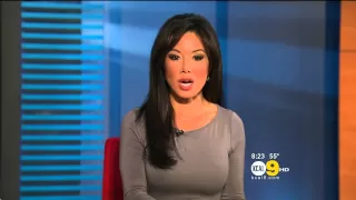 Sharon Tay 2011/12/30 8PM KCAL9 HD; Grey dress