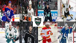 NHL 2023-2024 PACIFIC DIVISION STANDINGS PREDICTIONS