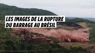 Les images impressionnantes de la rupture du barrage au Brésil