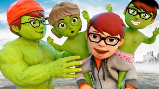 Brewing Baby Superhero Baby - Scary Teacher 3D Spider vs Hulk Giant Save Family