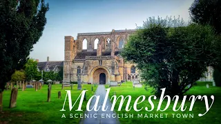 Historic market town Malmesbury and its beautiful Abbey