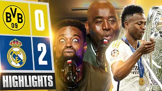 Real Madrid Win The Champions League AGAIN! | Highlights | Ty vs Comments | Dortmund 0-2 Real Madrid