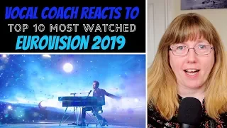 Vocal Coach Reacts to TOP 10 Most watched Eurovision 2019