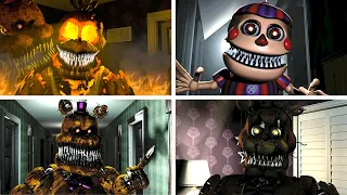 FNaF All Nightmares Characters Voice Lines Animated