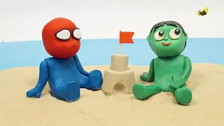 DibusYmas Superhero Clay Stop motion cartoons for kids