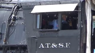 Fullerton Station - May 5, 2017 - Looking Into The Cab Of 3751 (Fireman`s Side)