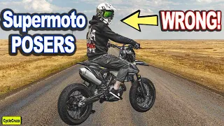 SUPERMOTO POSERS - STOP Wearing Dirt Bike Helmets and Goggles!