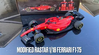 Modified Rastar 1/18 Ferrari F1-75