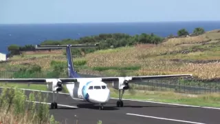 Dash 8 Q200 Landing on Corvo island