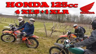 Honda 125cc Invasion: Four 125 XLR + One 125 XLR