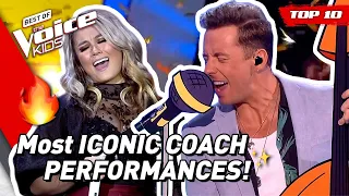 The most ICONIC COACH PERFORMANCES in The Voice Kids! 🤩 | Top 10