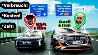 900km Elektroauto Showdown: GÜNSTIG = BESSER? Etron vs. ENiro!