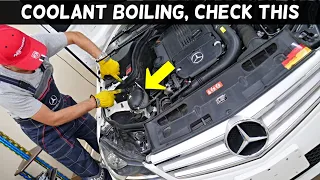 MERCEDES COOLANT BOILING OVERFLOWING W204 W205 W211 W212 W213 GLC GLA CLA GLE