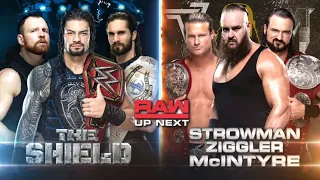 The Shield Vs Braun Strowman, Dolph Ziggler & Drew McIntyre - WWE Raw 15/10/2018 (En Español)