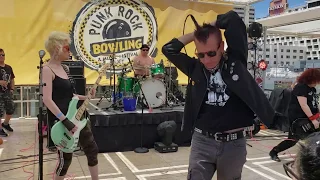 Blanks 77 w/ Rachel from The Droogettes at Punk Rock Bowling, Las Vegas, Nevada, Pool Party 5/27/19