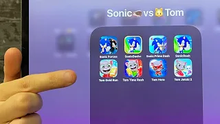 Sonic Forces Racing Battle,Sonic Prime Dash Netflix,Talking Tom Gold Run,Time Rush,Hero Dash,Jetski2