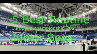 5 Best Routine Junior Boys.Trampoline European Championship 2021.