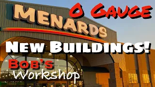 Menards O Gauge Buildings Jimbo's Gym Moe's Cycle Shop Calamity Caboose Works Lionel MTH Layout