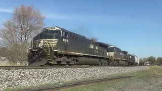 Railfanning in Fostoria Ohio Part 2 10-24-2022 FT NS EMD lashup BNSF and more!