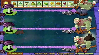 Plants vs Zombies Hack - 333 Hypno Shroom vs 999 Gargantuar Zombie