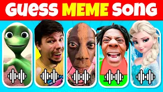 GUESS THE MEME & YOUTUBER BY SONG | Tenge Song, MrBeast, King Ferran, Salish Matter, Elsa, Lay Lay