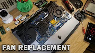 Alienware 17 R4 Cooling Fans Replacement | Gaming Laptop