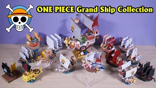 One Piece grand ship collection: Thousand Sunny, Going Merry, Trafalgar Law's Submarine...