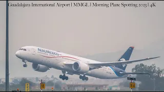 Guadalajara International Airport | MMGL | Morning Plane Spotting 2023 | 4K