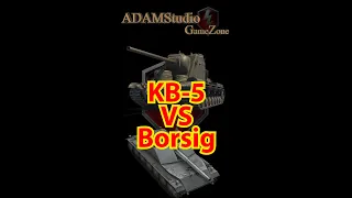 KB5 vs Rhm.-Borsig 🔥(он же Борщ)🔥 не ожидал такого, он был в шоке!!!  #WotBlitz #Shorts