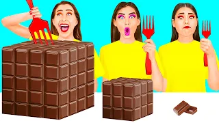 Wyzwanie Małe vs Średnie vs Duże | Zabawne Sytuacje z Jedzeniem od HAHANOM Challenge