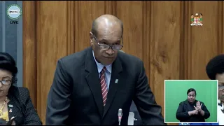 Fijian Minister for Infrastructure updates Parliament on the status of Rural Electrification
