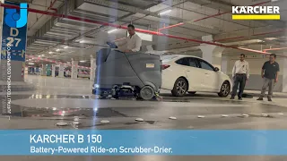 KARCHER RIDE-ON SCRUBBER DRIER B 150 R DOSE -  (Parking)