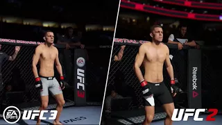UFC 2 vs UFC 3 | Graphics Comparison | Side by Side