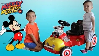 Mickey Mouse Roadster Racer  Ride On Car Test Drive CKN