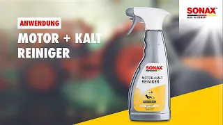 Anwendung SONAX Motor + Kalt Reiniger