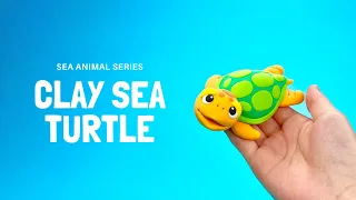 Sea Turtle #clayart #airdryclay