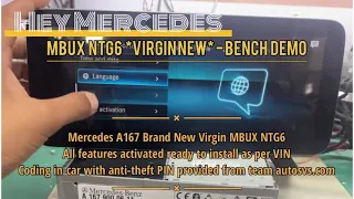 Mercedes MBUX NTG6 System with Apple CarPlay Android auto activated