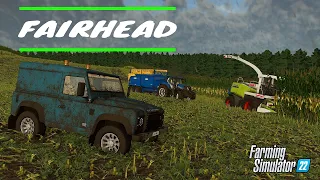 Harvesting The MAIZE In RAIN & MUD ! Ep8 | FairHead | Farming Simulator 22