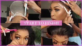 INSTALLING A FULL LACE WIG ON MYSELF! (360 VIEW INCLUDED) FT HAIRVIVI