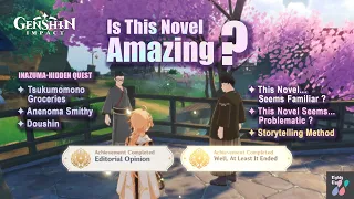 [ Inazuma ] Is This Novel Amazing ? | Storytelling Method | Achievements | Genshin Impact