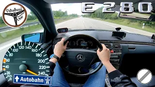 1997 Mercedes E280 W210 | V-MAX. Próba autostradowa. RACEBOX 0-100, 100-200 km/h.