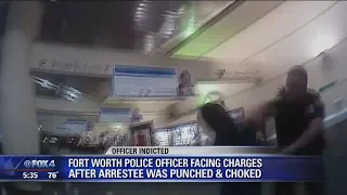 Fort Worth officer indicted for slugging man in hospital lobby