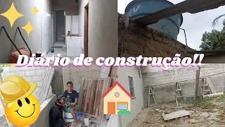 diário de construção part;2 colocamos janelas novas,lavanderia e banheiro em andamento 🙌