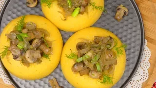 Un deliciu care o sa-ți placă mereu - tocăniță de ciuperci cu mămăligă (de post). | SavurosTV