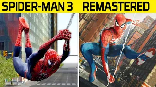 Marvel's Spider-Man Remastered VS Spider-Man 3 | Web Swinging Comparison