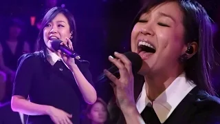 Park Jung-hyun, studio-screaming singing power 'Smile Angel' @ Vocal War: Voice of God 20160210