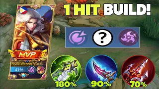 LANCELOT BEST 1 HIT BUILD AND EMBLEM 2023! AGGRESSIVE IN SOLO RANK GAME! (AUTO 1 HIT ENEMY) - MLBB