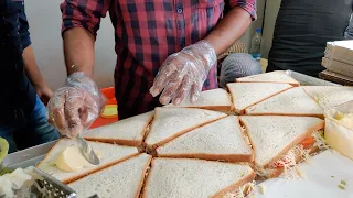 Mumbai's Famous Grilled Sandwich | Cheese Grilled Sandwich | Indian Street Food