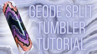 Geode split tumbler tutorial